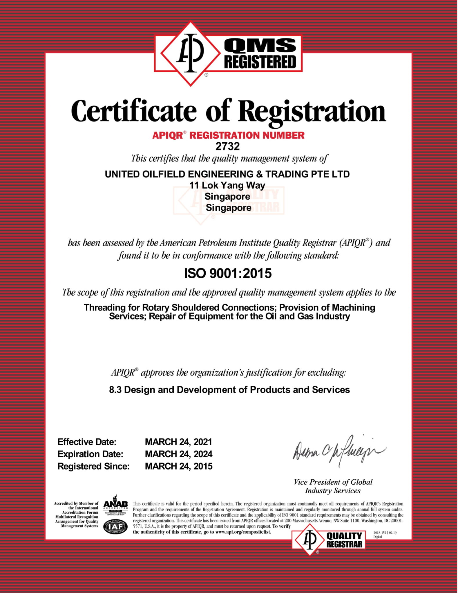 Certificate ISO-2732_2021-1